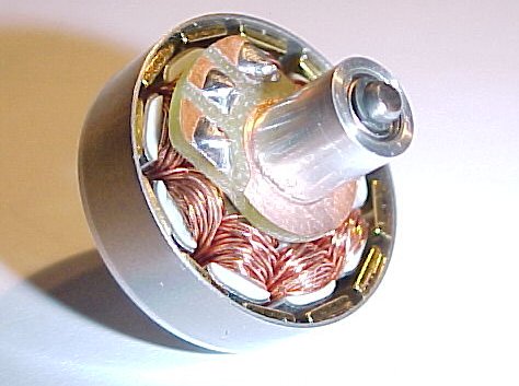 Complete motor from the rear
