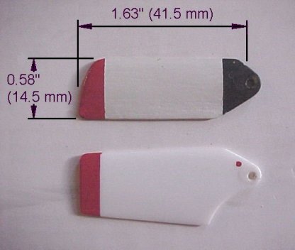 Wooden tail blades